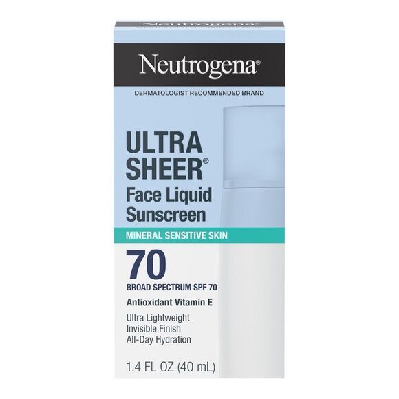 Neutrogena Ultra Sheer Face Liquid SPF 70 Mineral Sunscreen - Picture 2 of 8